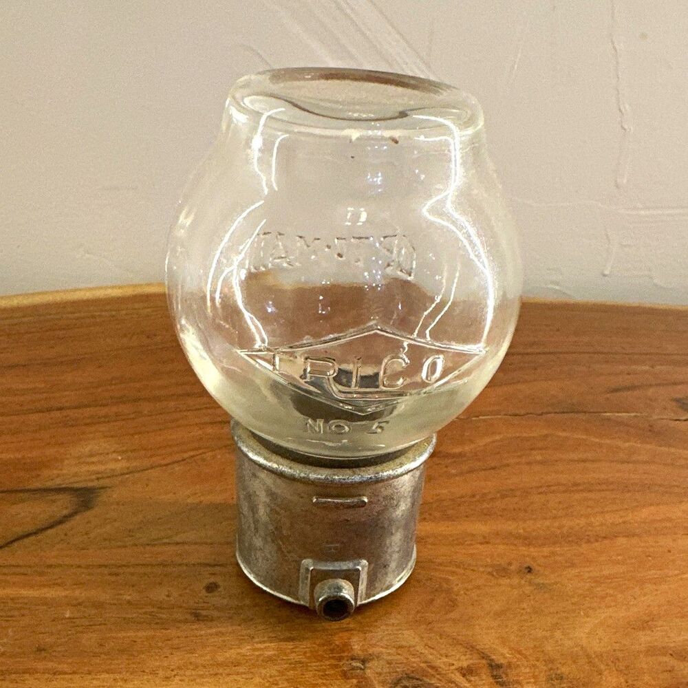 VTG Trico Opto-Matic Glass Oiler No 4 Machinery Lubricator Industrial Steampunk